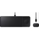 Incarcator Wireless 3 In 1 compatibil Samsung, Base Trio EP-P6300TBEGEU, Telefon, Smartwatch, Casti, Galaxy Watch Buds, Fast Charging, USB-C, Compatibil Samsung Galaxy, iPhone, Android, Dock Station Cu Adaptor Retea si Cablu Inclus, Negru