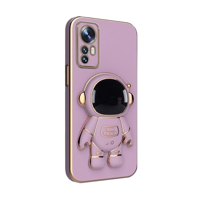 Husa de Protectie 2 in 1, Flippy, Husa de Protectie pentru Honor 90, Model Astronaut, Husa cu Suport, din TPU, Mov