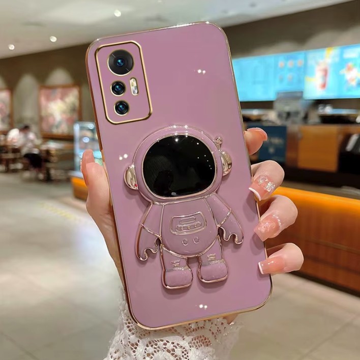 Husa de Protectie 2 in 1, Flippy, Husa de Protectie pentru Honor 90, Model Astronaut, Husa cu Suport, din TPU, Mov