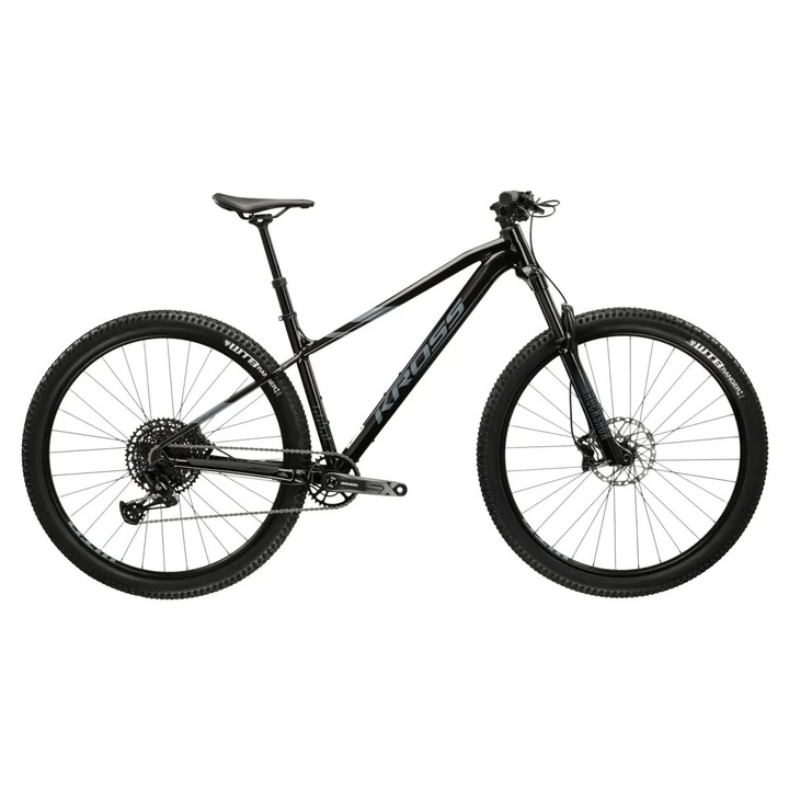 Велосипед Kross Level 6.0 Hardtail, черен, с висулка, модел 2025 (размер на рамката: S (16")