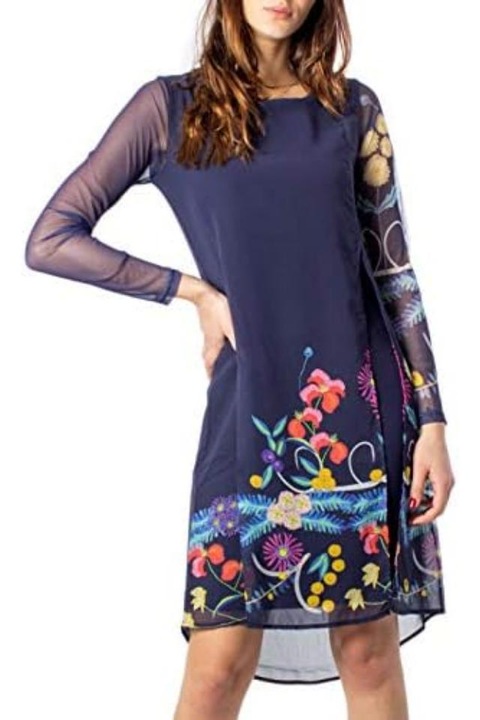 Fusta Desigual 19WWFWX2, Bleumarin, L