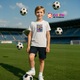 Tricou copii cu Kylian Mbappe France Top, Alb