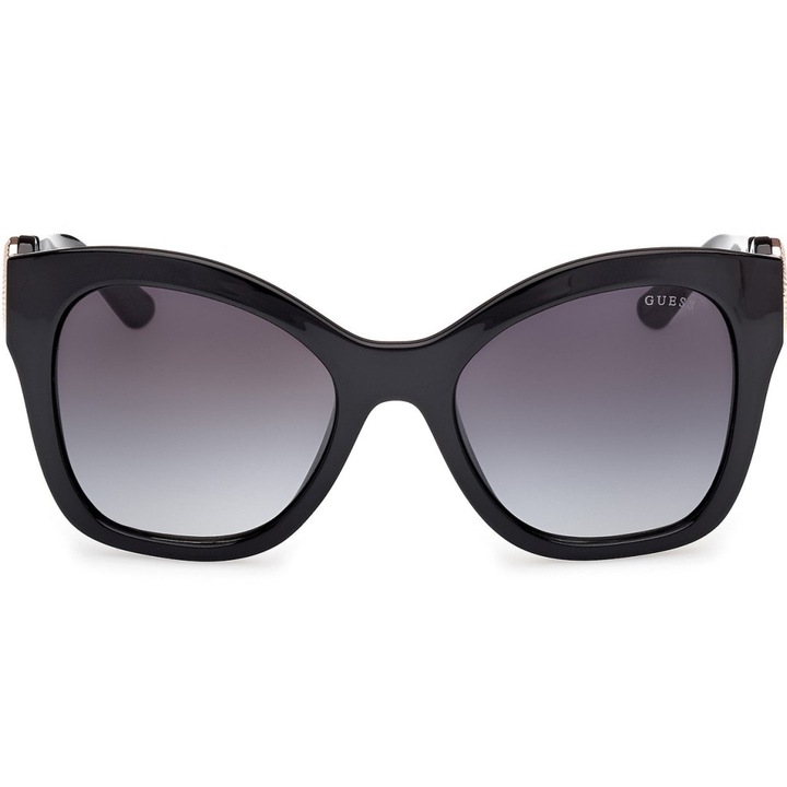 Ochelari de soare pentru femei Guess GU00197 55, Standard, Negru/Fumuriu