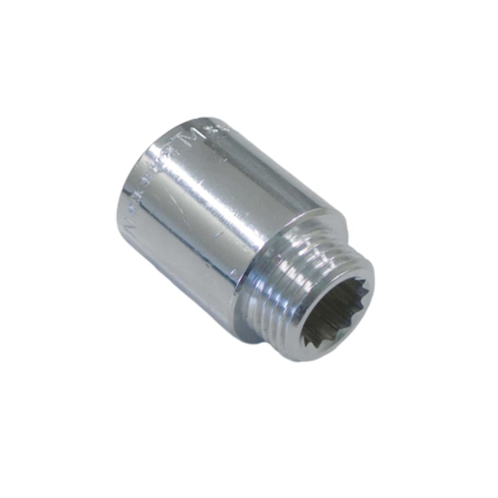 Prelungitor, alama cromata, Tiemme, 1/2", 50 mm