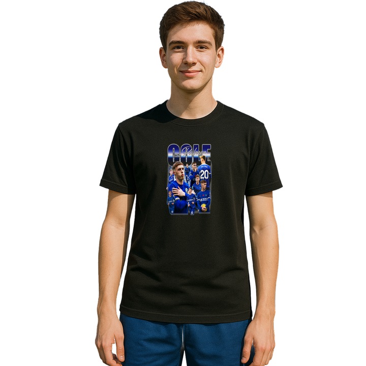 Tricou Cole Palmer, Barbat, din bumbac 100%, Cri-Flo, Culoare Negru, Marime 2XL