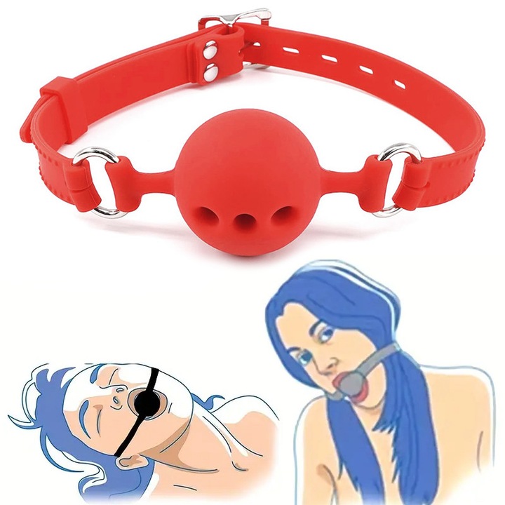 Бондидж аксесоар, Силикон, Червен