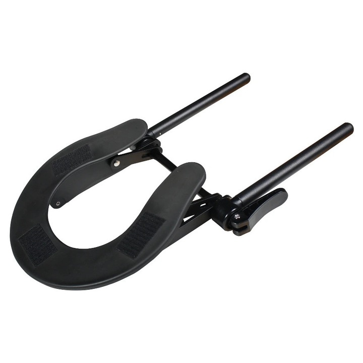 Suport pentru perna pentru cap Fabulo, negru, reglabil in inaltime si inclinare, pentru mese de masaj