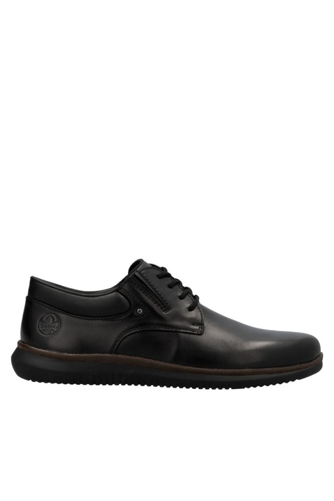 Pantofi casual, barbati, RIEKER, ANTISTRESS, 10419-00 negru, piele naturala, Negru