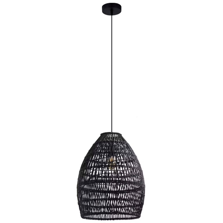 Pendul negru PoliHome Ash, 60W, E27