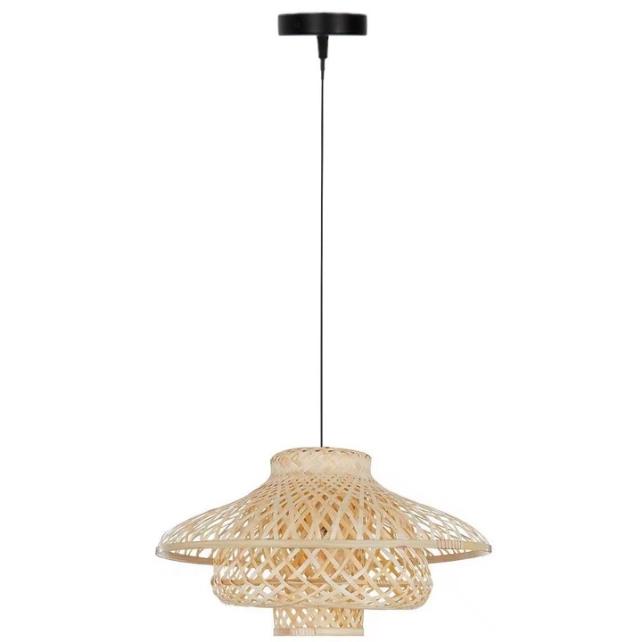 Lampadar PoliHome Barker, E27, 60W, design modern, bej