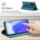 Husa pentru Xiaomi Mi 10T 5G, Mi 10T Pro 5G, Redmi K30s, CaseMe Retro, slim, piele, tip portofel, stand, inchidere magnetica, textura moale, protectie RFID, Albastru