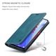 Husa pentru Xiaomi Mi 10T 5G, Mi 10T Pro 5G, Redmi K30s, CaseMe Retro, slim, piele, tip portofel, stand, inchidere magnetica, textura moale, protectie RFID, Albastru