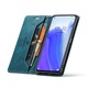 Husa pentru Xiaomi Mi 10T 5G, Mi 10T Pro 5G, Redmi K30s, CaseMe Retro, slim, piele, tip portofel, stand, inchidere magnetica, textura moale, protectie RFID, Albastru
