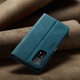 Husa pentru Xiaomi Mi 10T 5G, Mi 10T Pro 5G, Redmi K30s, CaseMe Retro, slim, piele, tip portofel, stand, inchidere magnetica, textura moale, protectie RFID, Albastru