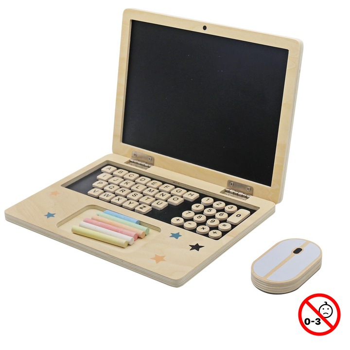 Laptop de jucarie educativ Joyland, ecran magnetic, dezvoltare creativitate