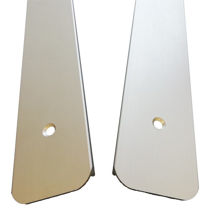 Profil dreapta pentru protectia blatului de bucatarie, Profiline, aluminiu, 60 x 3.8 cm