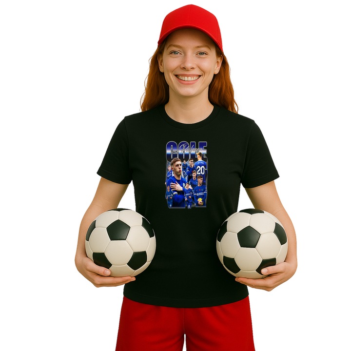 Tricou Cole Palmer, Dama, din bumbac 100%, Cri-Flo, Culoare Negru, Marime XL