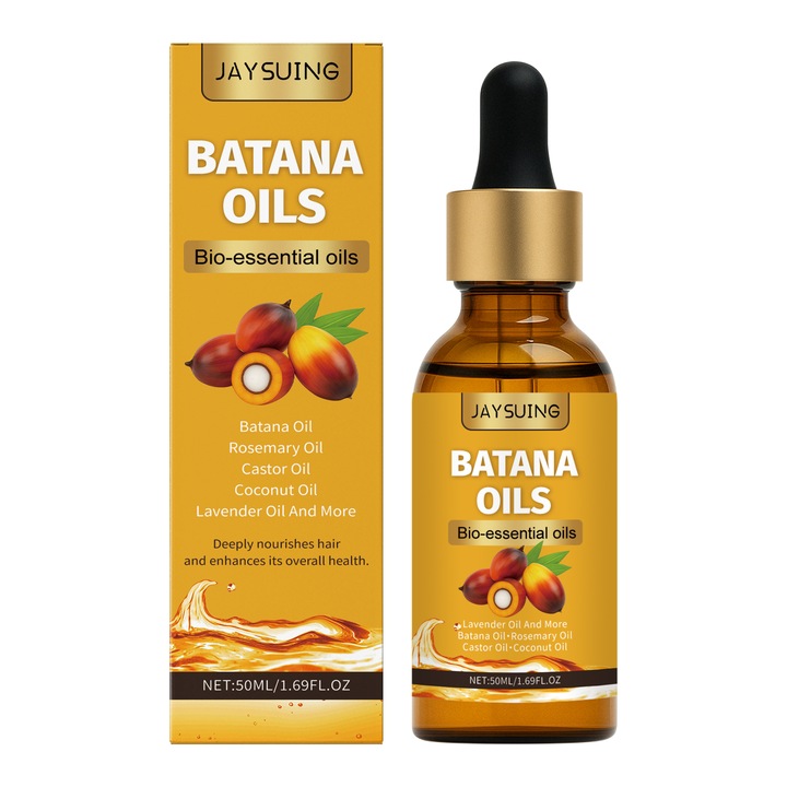 Tratament de par JAYSUING Battana Oil, 50ml, pentru par uscat si cret, usor, hranitor
