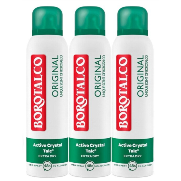 Pachet Borotalco: 3 x Antiperspirant spray Original, 150 ml
