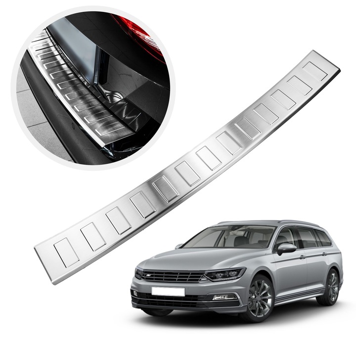 Ornament protectie portbagaj, Chromemaster, Argintiu, Volkswagen Passat PRE-FL B8, 3G VIII Kombi 2014-2019
