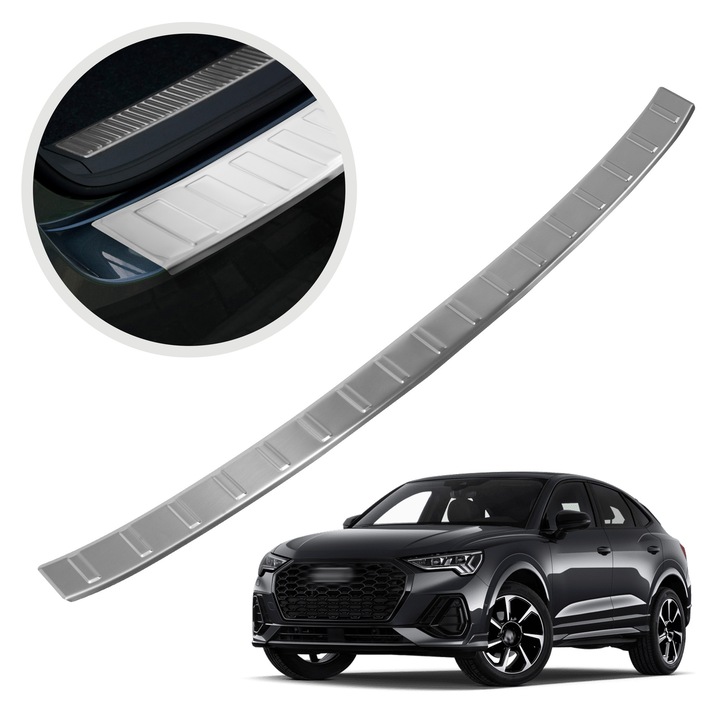 Ornament protectie portbagaj, Chromemaster, Argintiu, Audi Q3 F3 II SUV Coupe 2019-