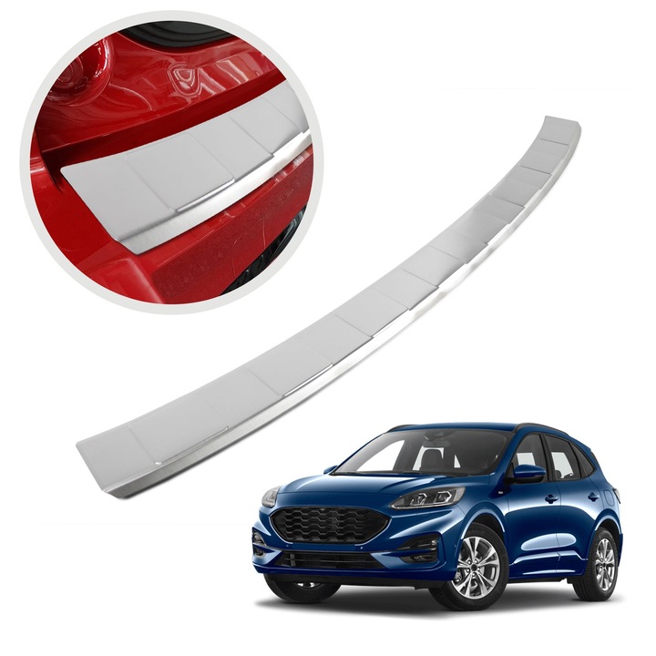 Ornament protectie portbagaj, Chromemaster, Argintiu, Ford Kuga Hybrid CX482, DFK III SUV 2020-
