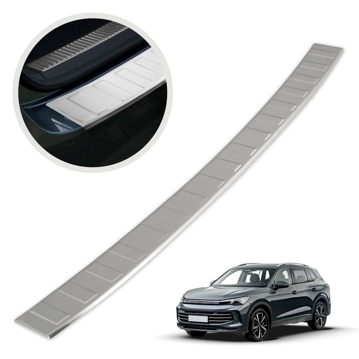 Ornament protectie portbagaj, Chromemaster, Argintiu, Volkswagen Tiguan CT III SUV 2024-