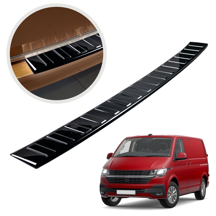 Ornament protectie portbagaj, Chromemaster, Crom Negru, Volkswagen Transporter T6.1 VI VAN 2019-