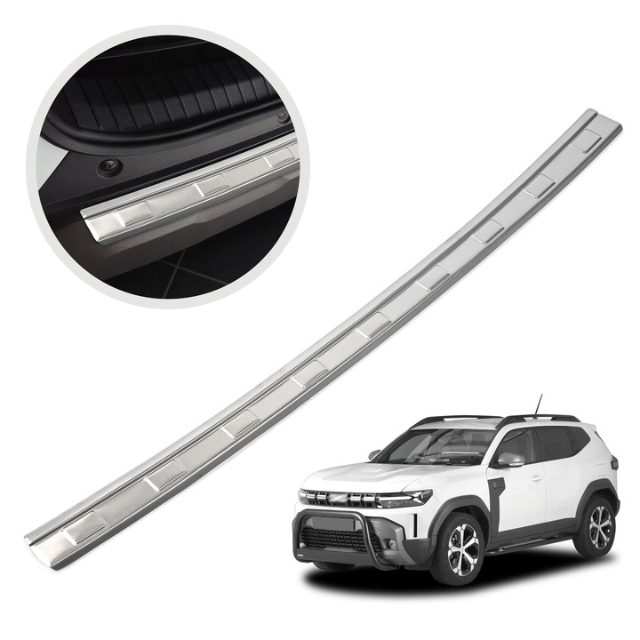Ornament protectie portbagaj, Chromemaster, Argintiu, Dacia Duster DJF III SUV 2024-