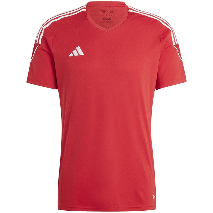 Tricou sport barbati Tiro 23, Adidas, Poliester, Rosu, Rosu