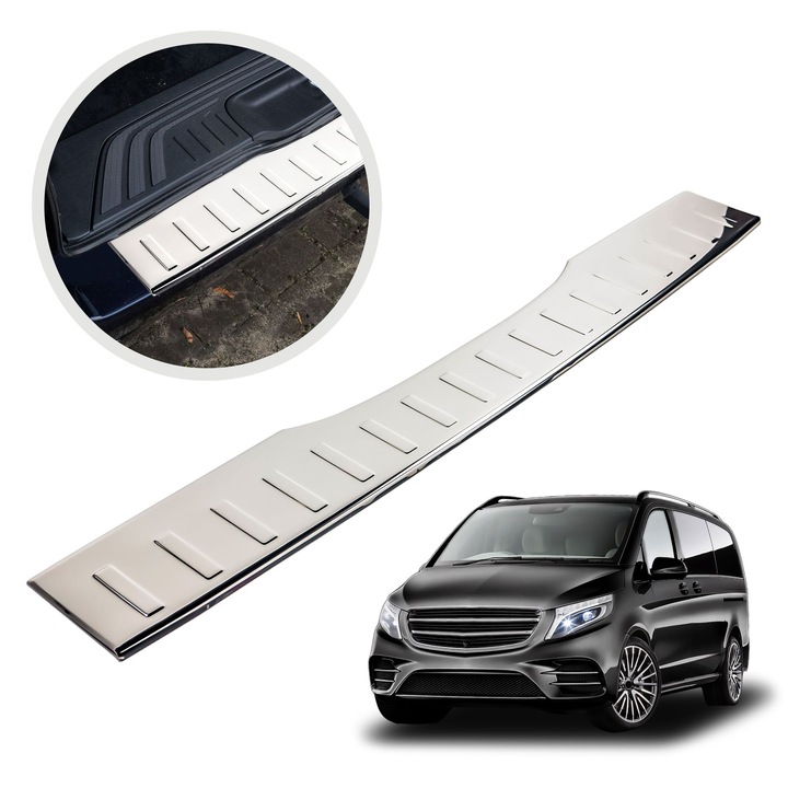 Ornament protectie portbagaj, Chromemaster, Chrom, Mercedes-Benz V-Klasa W447 II VAN 2014-