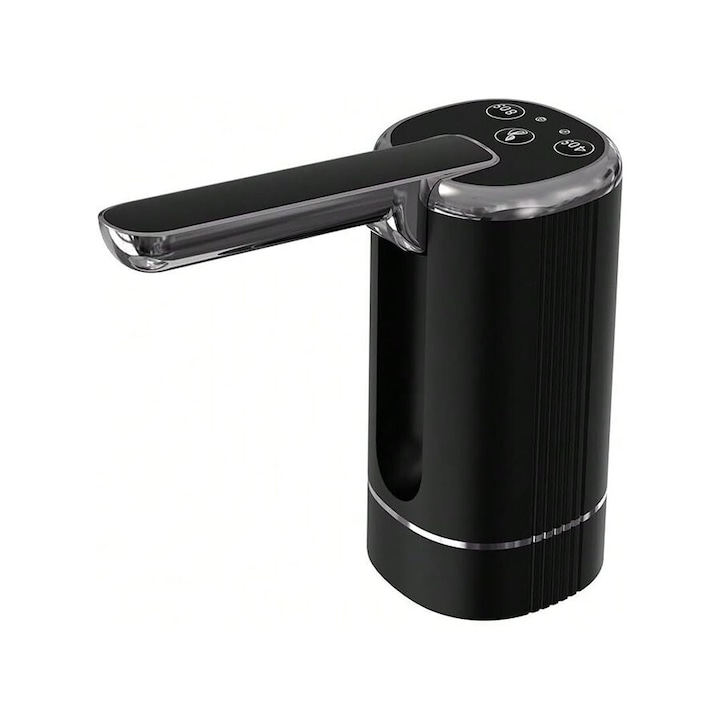 Автоматичен диспенсър за вода, USB електрическа помпа, компактен дизайн, черен, за офис и дом