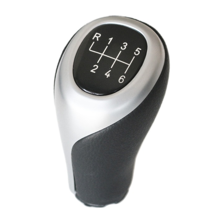 Maneta schimbator de viteze Emzone pentru BMW F10 F11 F20 F30 F31, 6 trepte, piele neagra