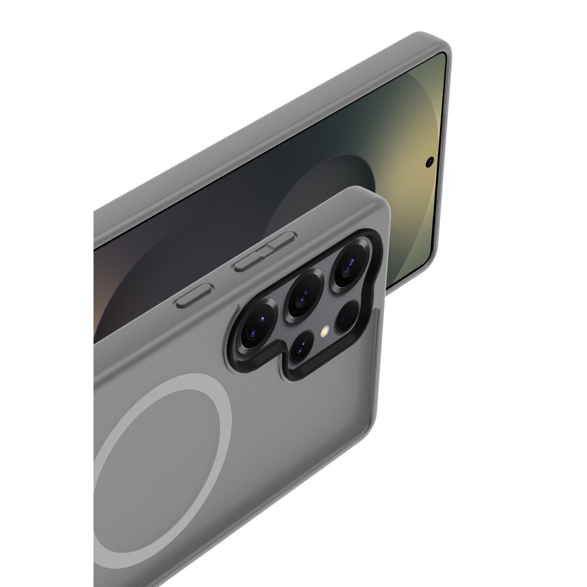 Husa de Protectie, Compatibila Samsung Galaxy S25 Ultra, Doctor Shield Fantom, MagSafe - Gri