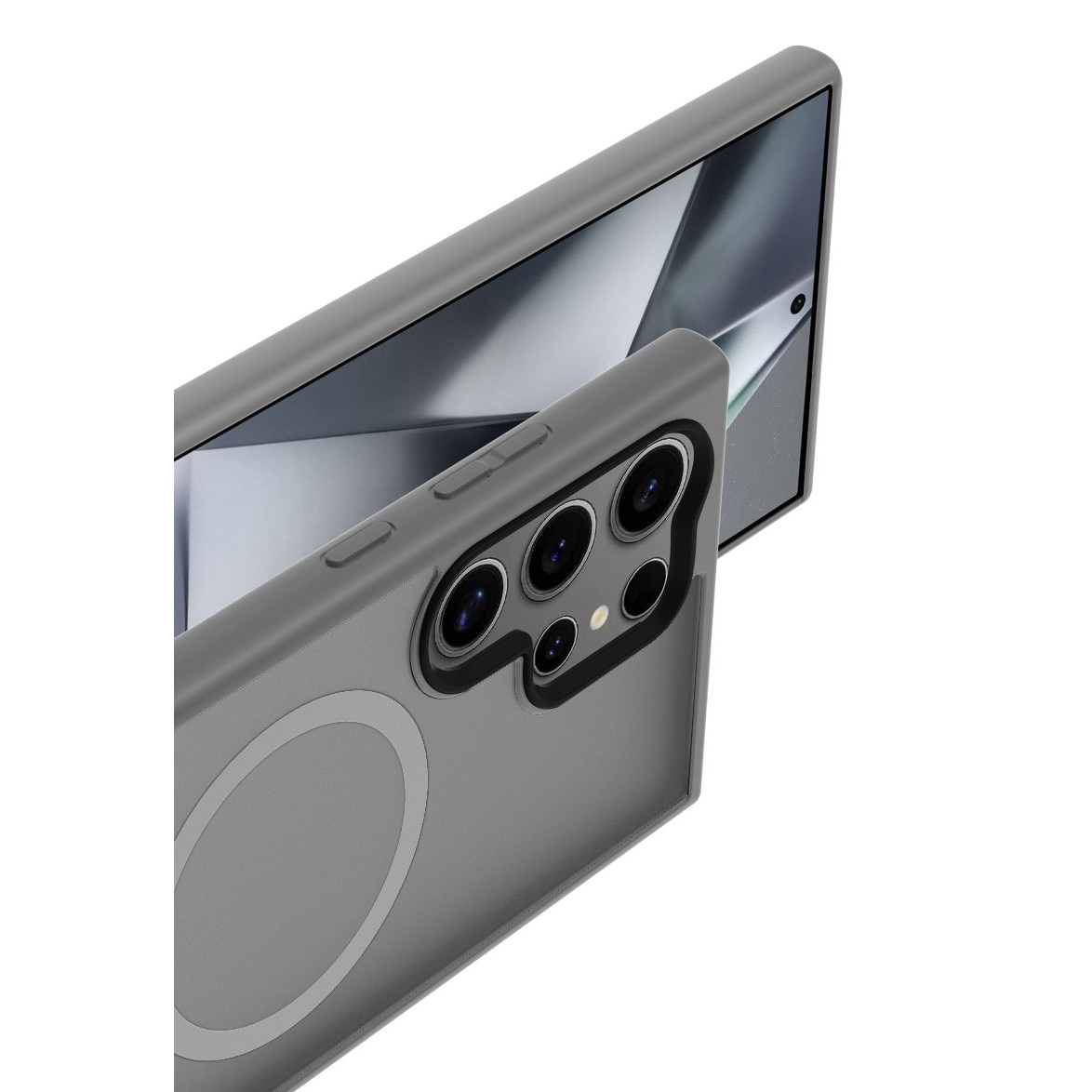 Husa de Protectie, Compatibila Samsung Galaxy S24 Ultra, Doctor Shield Fantom, MagSafe - Gri
