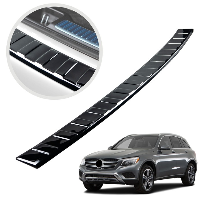 Ornament protectie portbagaj, Chromemaster, Crom Negru, Mercedes-Benz GLC X253 I SUV 2015-2022
