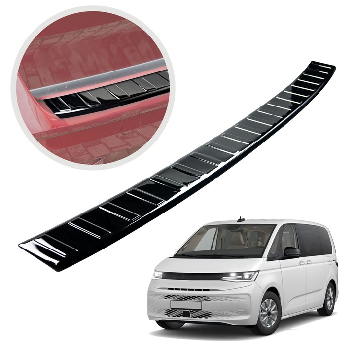 Ornament protectie portbagaj, Chromemaster, Crom Negru, Volkswagen Multivan T7 VII VAN 2021-