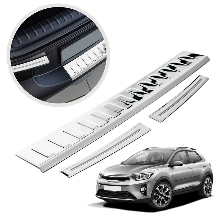 Ornament protectie portbagaj, Chromemaster, Chrom, KIA Stonic YB I SUV 2017-