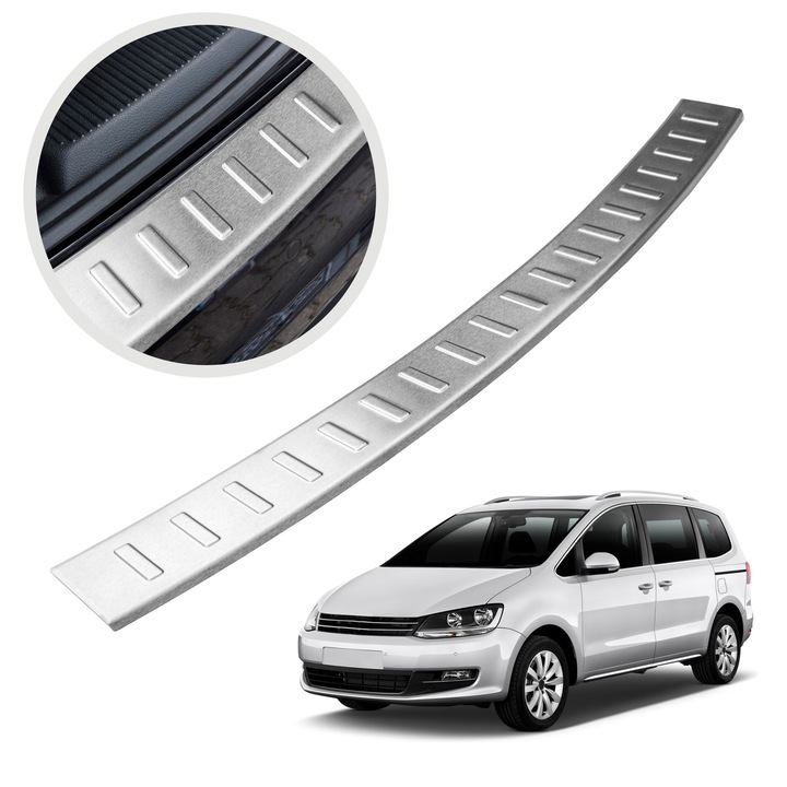 Ornament protectie portbagaj, Chromemaster, Argintiu, Volkswagen Sharan 7N II MPV 2010-2022
