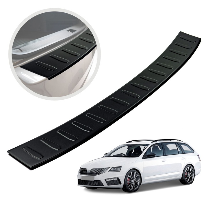 Ornament protectie portbagaj, Chromemaster, Negru, Skoda Octavia RS 5E III Kombi 2013-2020