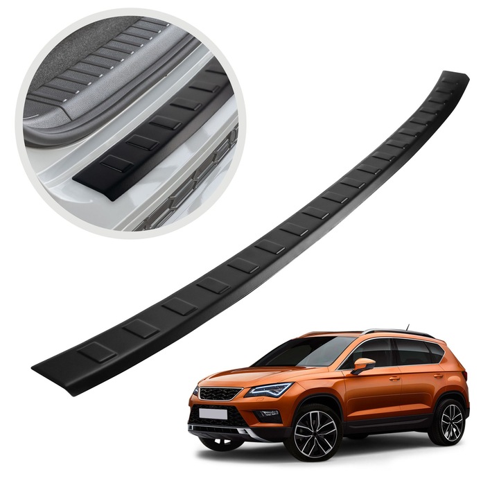 Ornament protectie portbagaj, Chromemaster, Negru, SEAT Ateca KH7, 5FP I SUV 2016-