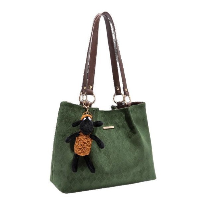 Női táska, divatos női táskák, női táskák kereszt hátizsák női válltáska vízálló PU bőr táska elegáns táska, Ökológiai bőr, 36x10x26cm, Zöld