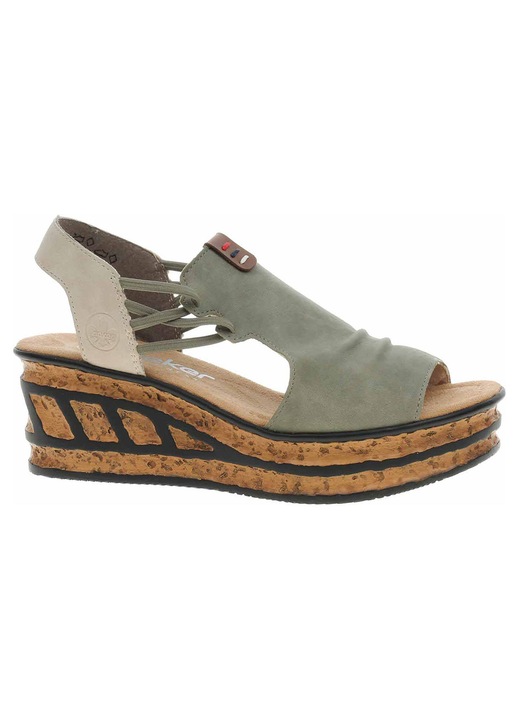 Sandale dama Rieker 68175-52, verde, Verde, 38
