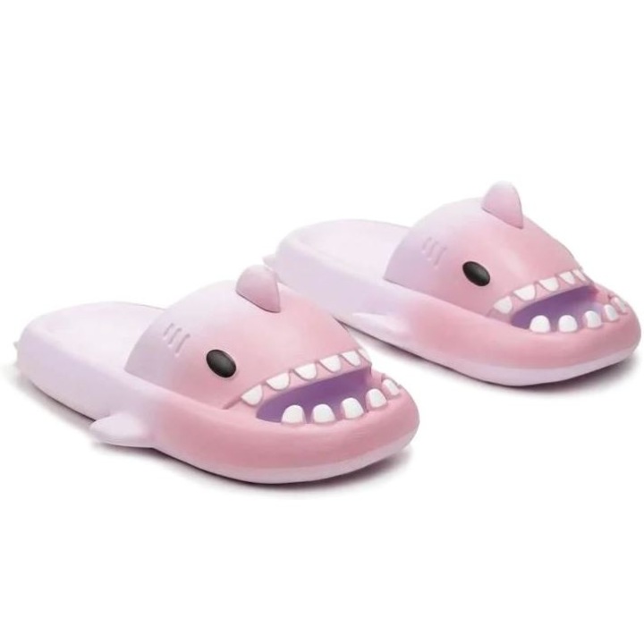 Papuci pentru femei Permani, Shark Foam, violet, spuma EVA, talpa plata, 40-41 EU