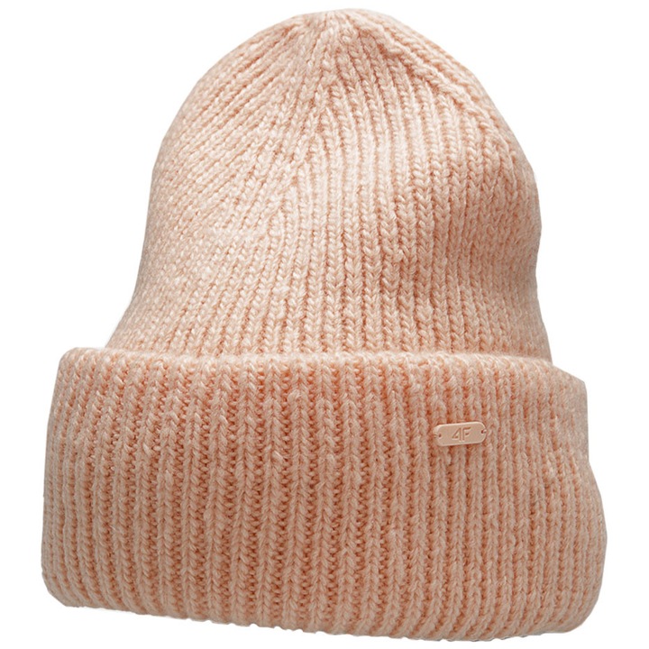 Дамска шапка Tres, модел H4Z22 CAD005 64M, розов меланж, размер S/M (50-58 см)