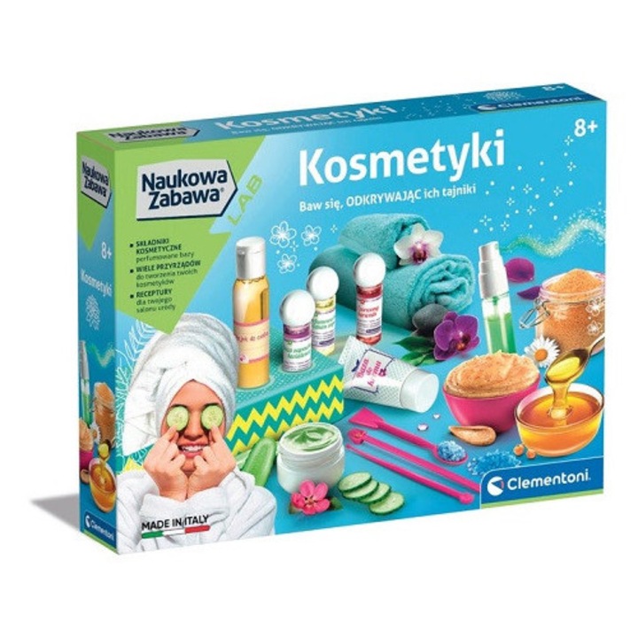 Set educativ pentru copii, Clementoni, Laborator cosmetic, Multicolor