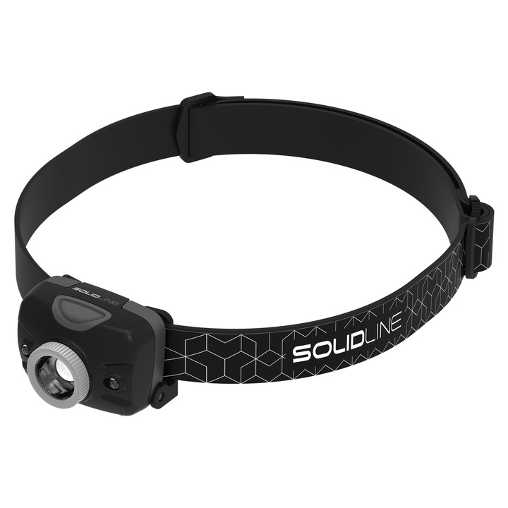 Фенерче Ledlenser Solidline SH2, 200 lm, 3 режима, черно, комплект с батерии и инструкции
