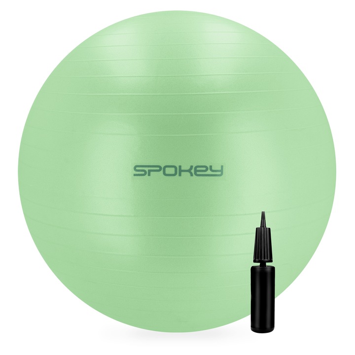 Minge gimnastica Spokey FITBALL, 75cm, cu pompa inclusa, verde