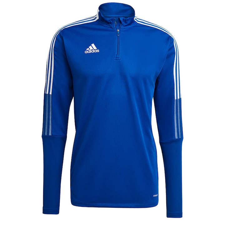 Bluza sport Adidas teamwear Tiro 21 Training, poliester, albastru