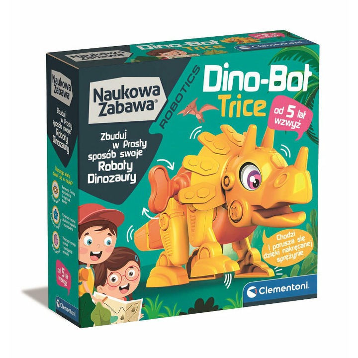 Трицератопс играчка робот, Clementoni Dino-Bot, многоцветен